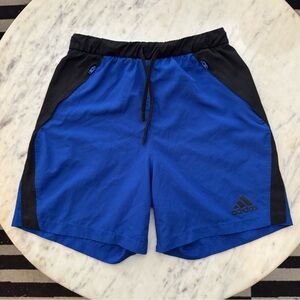 Adidas Small Blue Woven Aeromotion Men’s Shorts